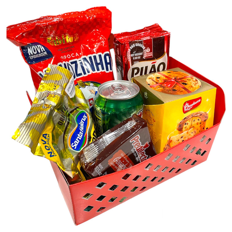 Red Crate Christmas Basket