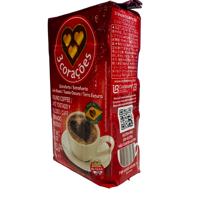 3 Coracoes Cafe Extra Forte 500g - Extra Strong Coffee