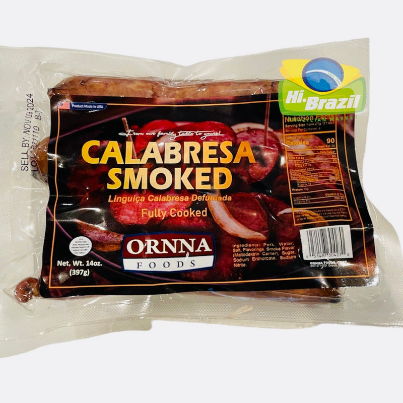 Ornna Linguica Tipo Calabresa Defumada 397g