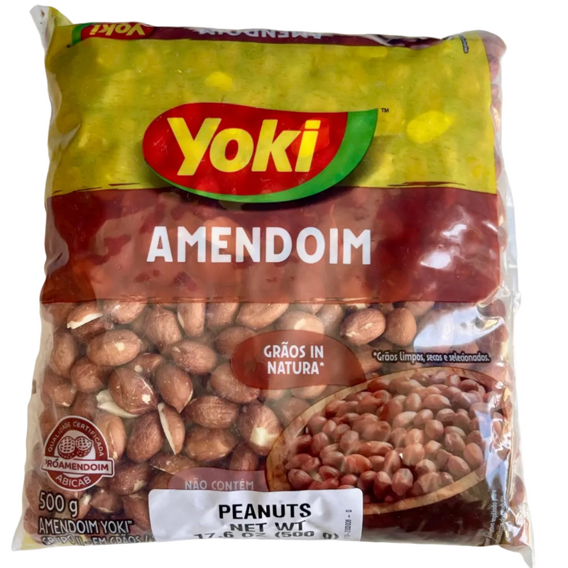 Yoki Amendoim Graos  in Natura com casca 500g