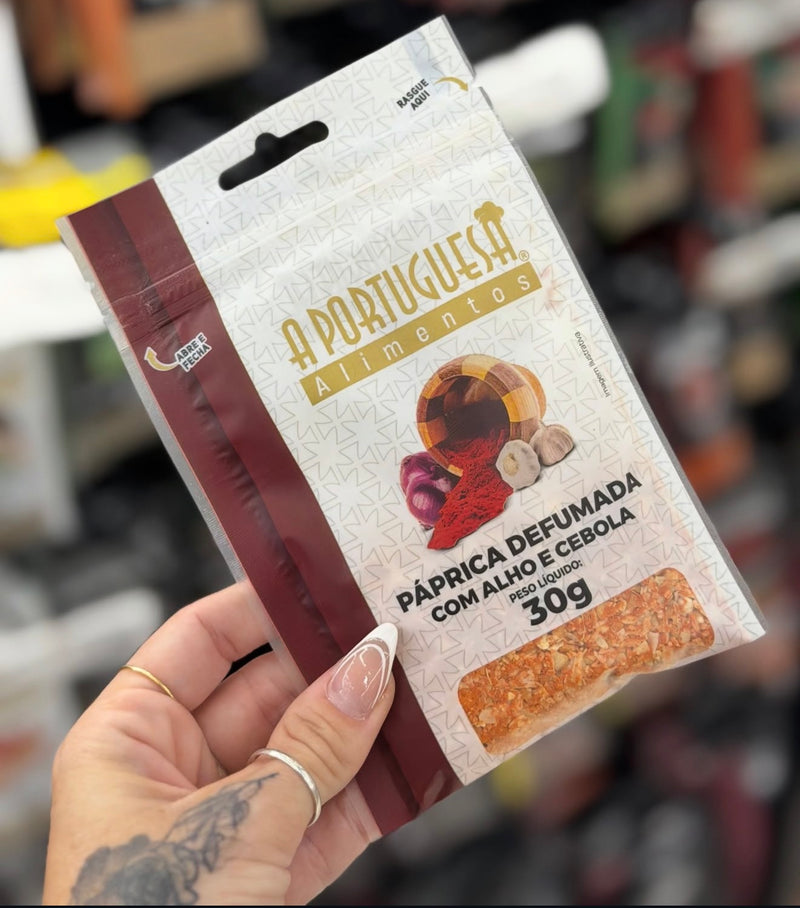 A portuguesa Paprica Defumada com Alho e Cebola 30g