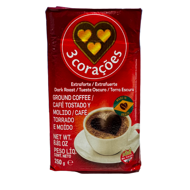 3 Coracoes Cafe Extra Forte 500g - Extra Strong Coffee