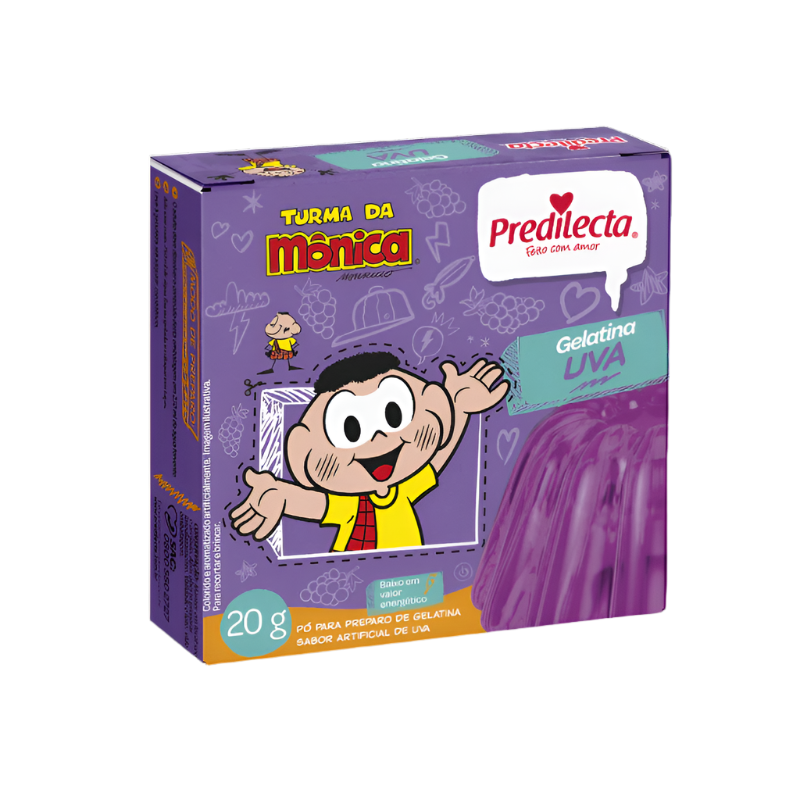 Predilecta Gelatina Uva Turma da Monica 20g