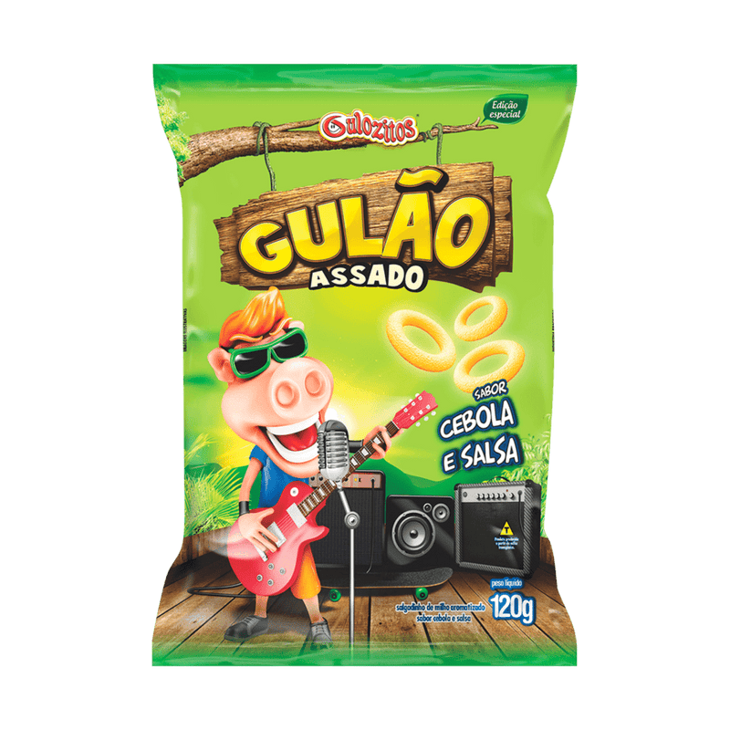 Gulao Sabor Cebola e Salsa Salgadinho Assado 120g