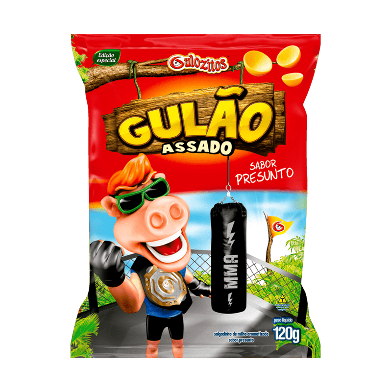 Gulao Sabor Presunto Salgadinho Assado 120g