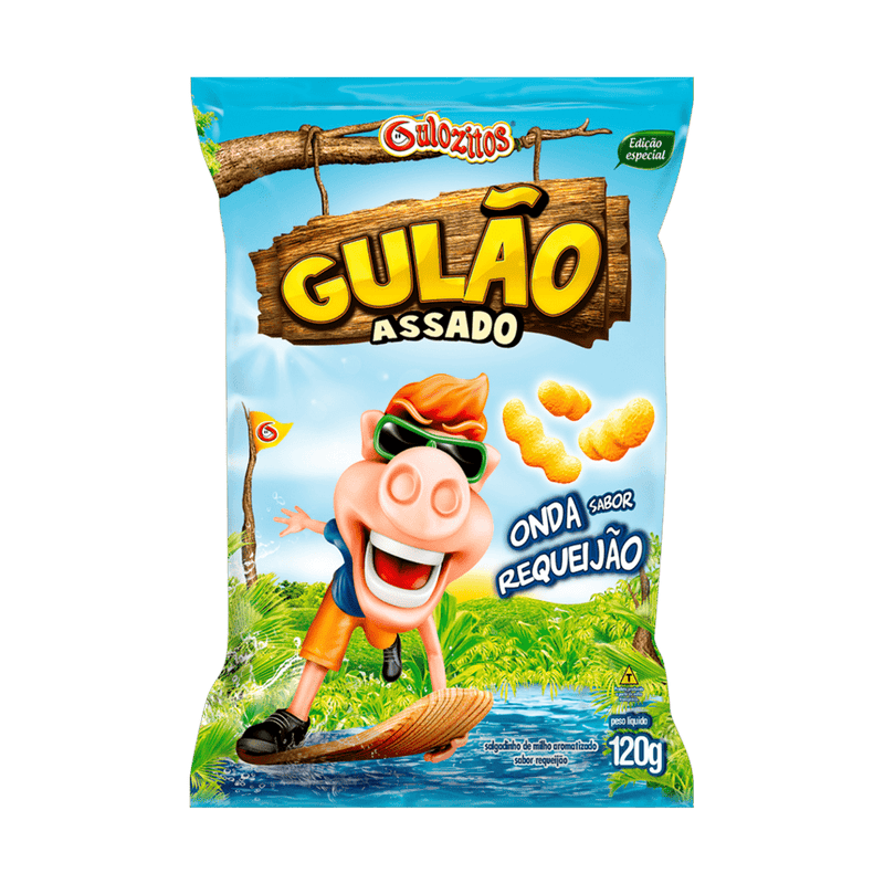Gulao Sabor Requeijao Salgadinho Assado 120g