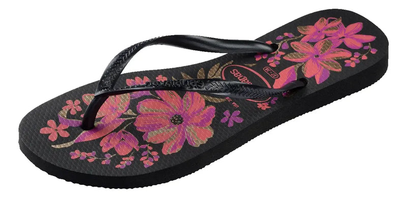 Havaianas Slim Organic Floral Pink