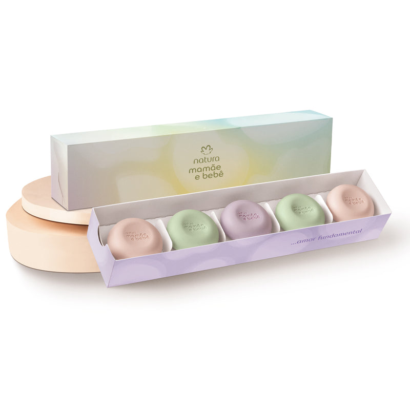 Natura Mamae e Bebe Minissabonetes em Barra Sortidos 5 unidades
