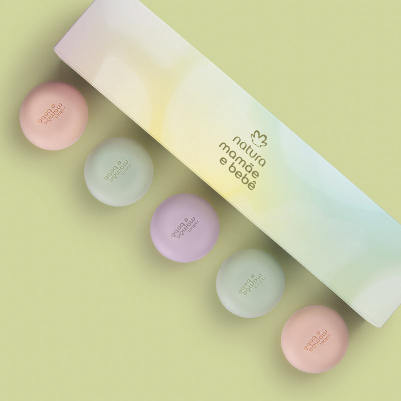 Natura Mamae e Bebe Minissabonetes em Barra Sortidos 5 unidades