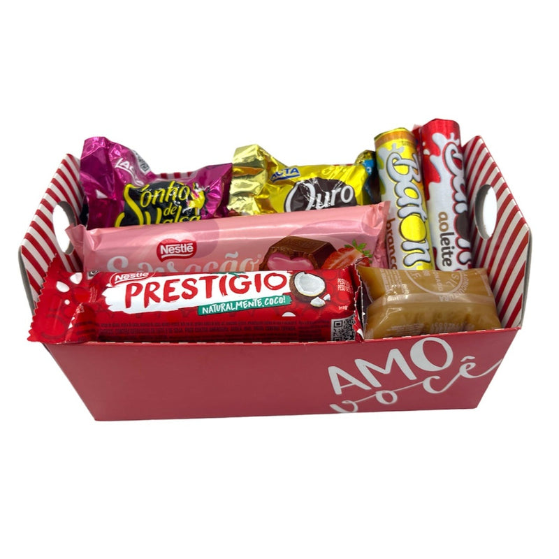 Valentine's Day Decorated Basket (I Love You)