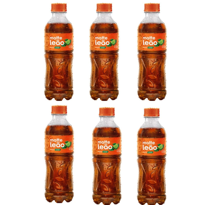 Pack 6 unidades  Matte Leao Liamo Cha Pronto para Beber 450ml