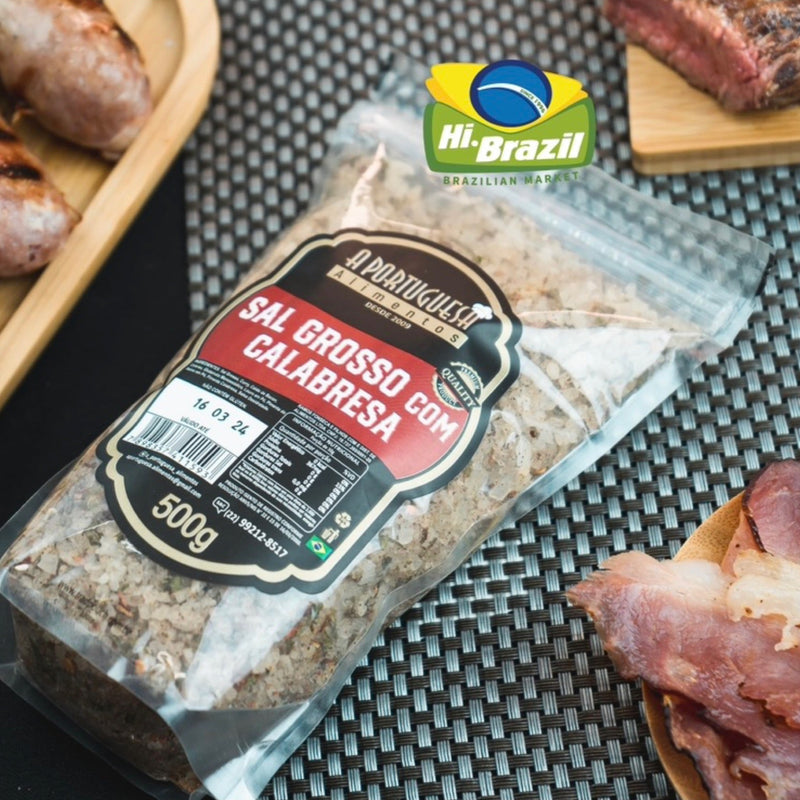 A Portuguesa Sal Grosso com Calabresa 500g