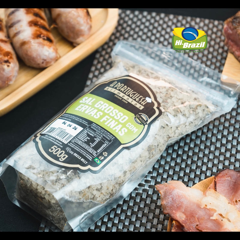 A Portuguesa Sal Grosso com Ervas Finas 500g