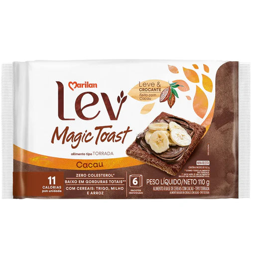 Marilan Torrada Lev Magic Toast Cacau 110g - Hi Brazil Market