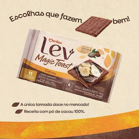 Marilan Torrada Lev Magic Toast Cacau 110g - Hi Brazil Market