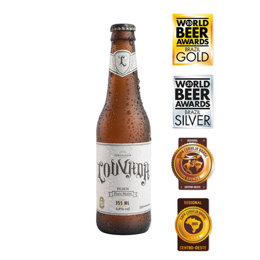 Louvada Cerveja Pilsen Puro Malte 355ml - Hi Brazil Market