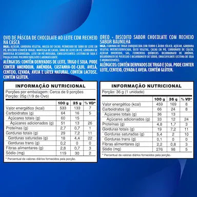 Lacta Ovo de Pascoa Bis Oreo 257g