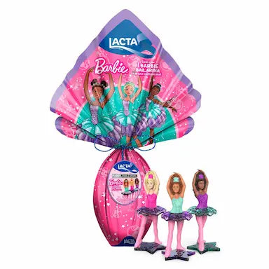 Lacta Ovo de Pascoa Barbie 166g