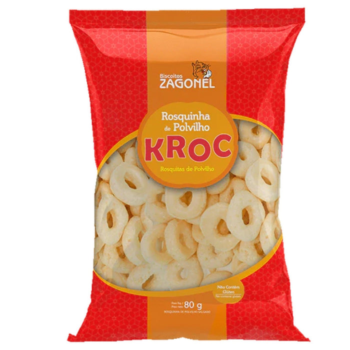 Zagonel Rosquinha de Polvilho Salgada Kroc 80g