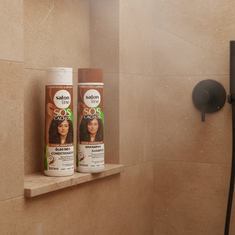 Salon Line SOS Cachos Oleo de Coco kit Shampoo e Condicionador