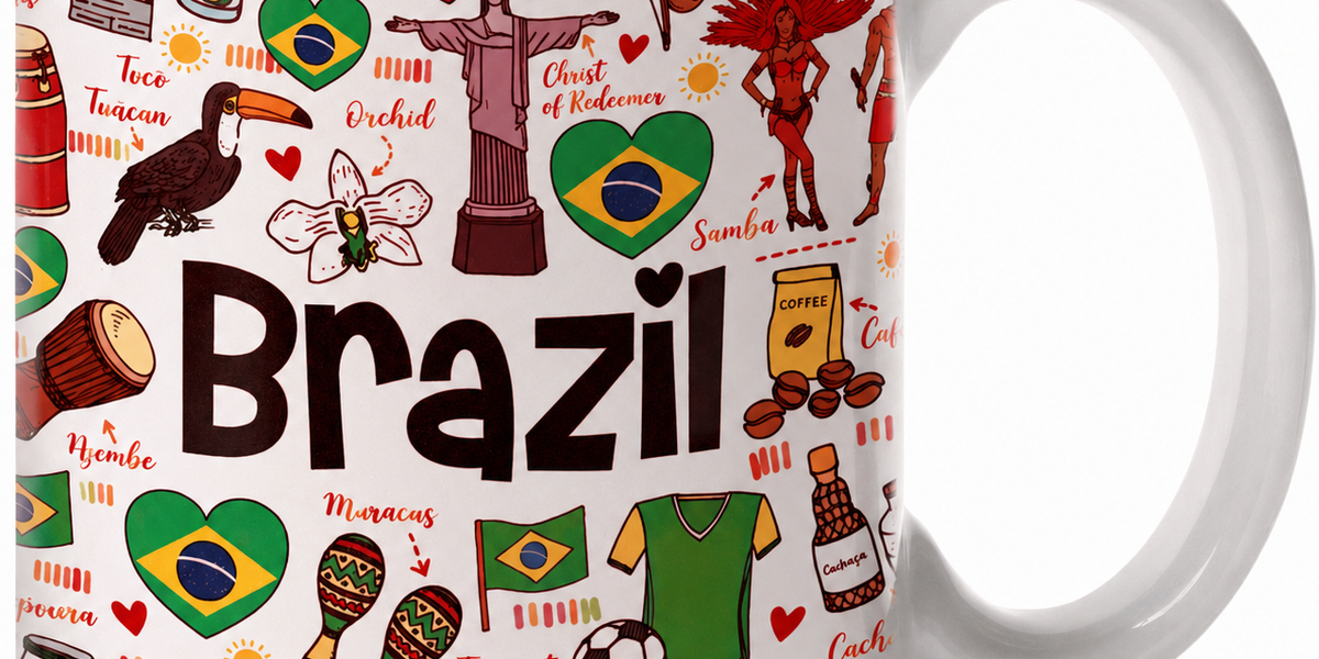 Brazil Cultural Mugs — Hi Brazil Market