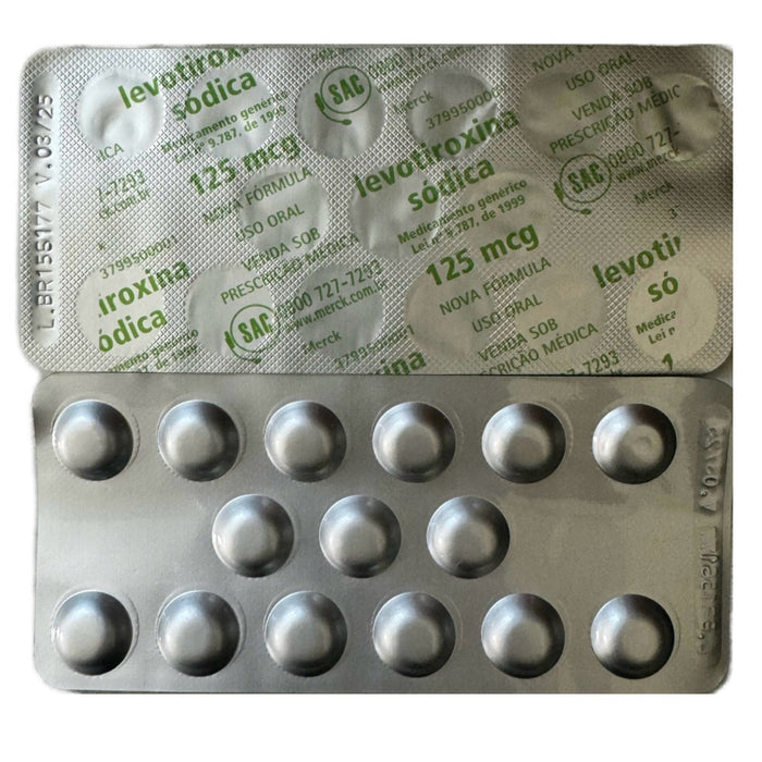 Levotiroxina Sodica 125 mcg - 15 comprimidos