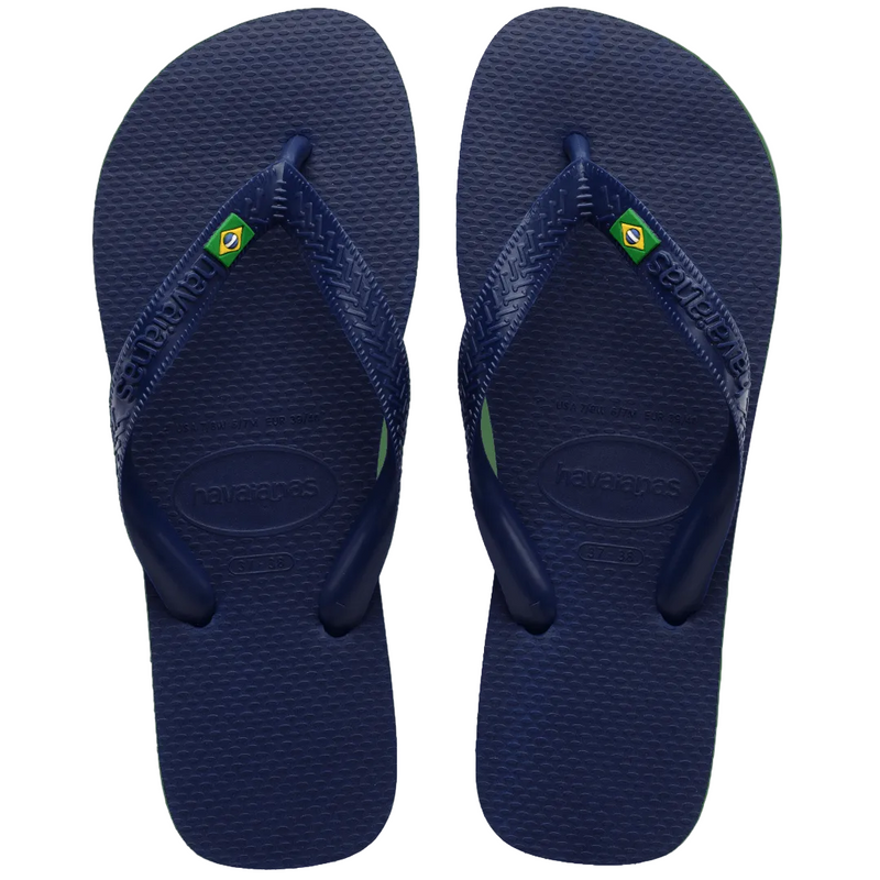 Havaianas Brazil Logo Chinelo Flip Flop Azul Marinho