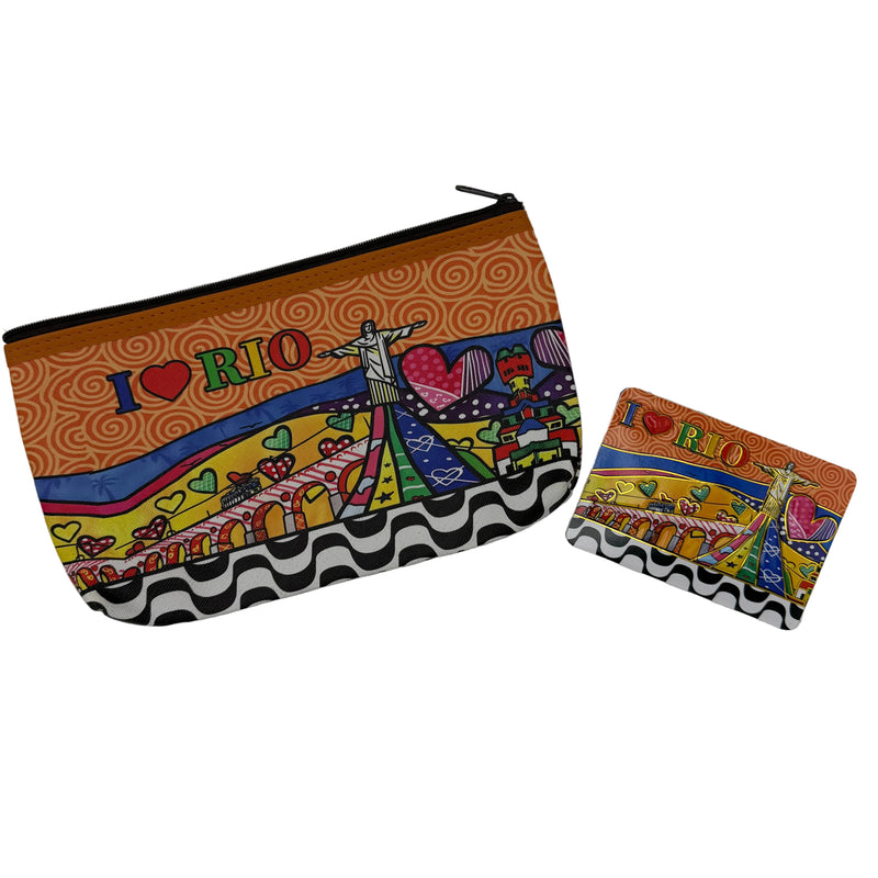 Brazil Set I Love Rio Toiletry Bag and Magnet