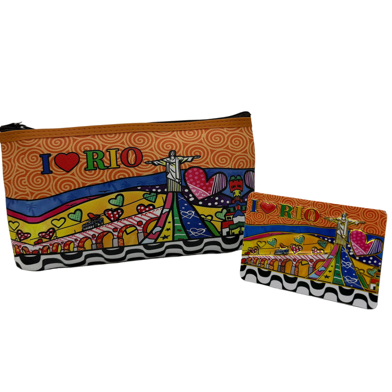 Brazil Set I Love Rio Toiletry Bag and Magnet