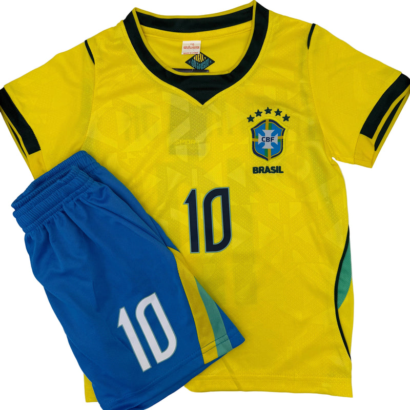 Brasil Conjunto Infantil Neymar Jr Versao Fa Copa 2026