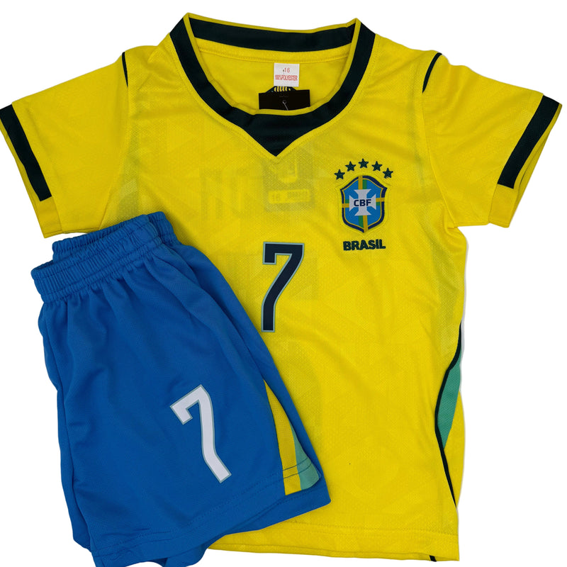 Brasil Conjunto Infantil Vini Jr Versao Fa Copa 2026