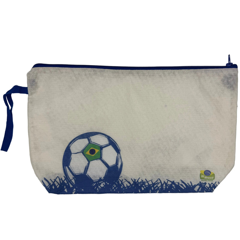 Brasil Bolsa com Ziper Multiuso Futebol
