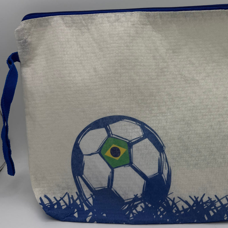 Brasil Bolsa com Ziper Multiuso Futebol