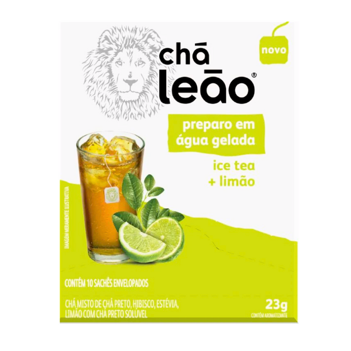 Leao Cha Ice Tea + Limao - 10 Saches