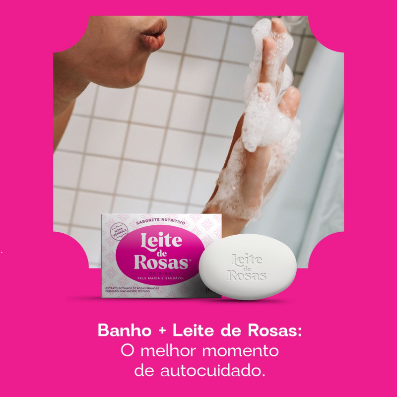 Rose Milk Traditional Bar Soap 90g 