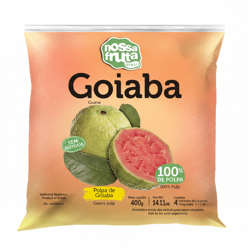 Nossa Fruta Polpa de Goiaba 400g