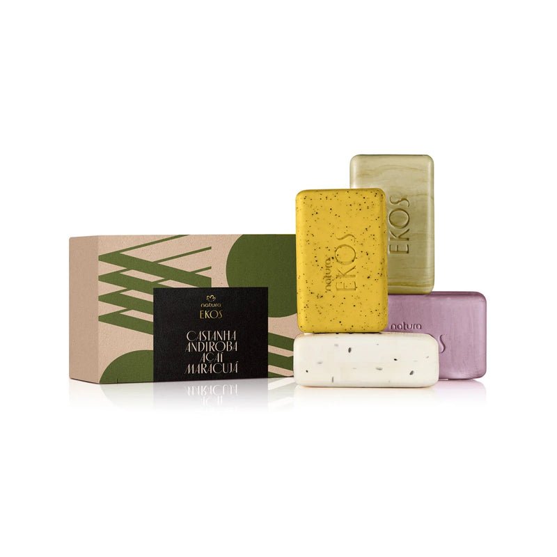 Natura Ekos Bar Soap 4 units Acai, Andiroba, Passion Fruit and Brazil Nut