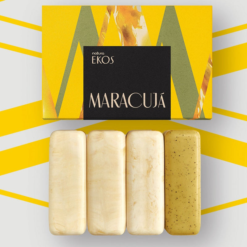 Natura Ekos Sabonete em Barra Maracuja 4 unid  (esfoliante e cremoso)