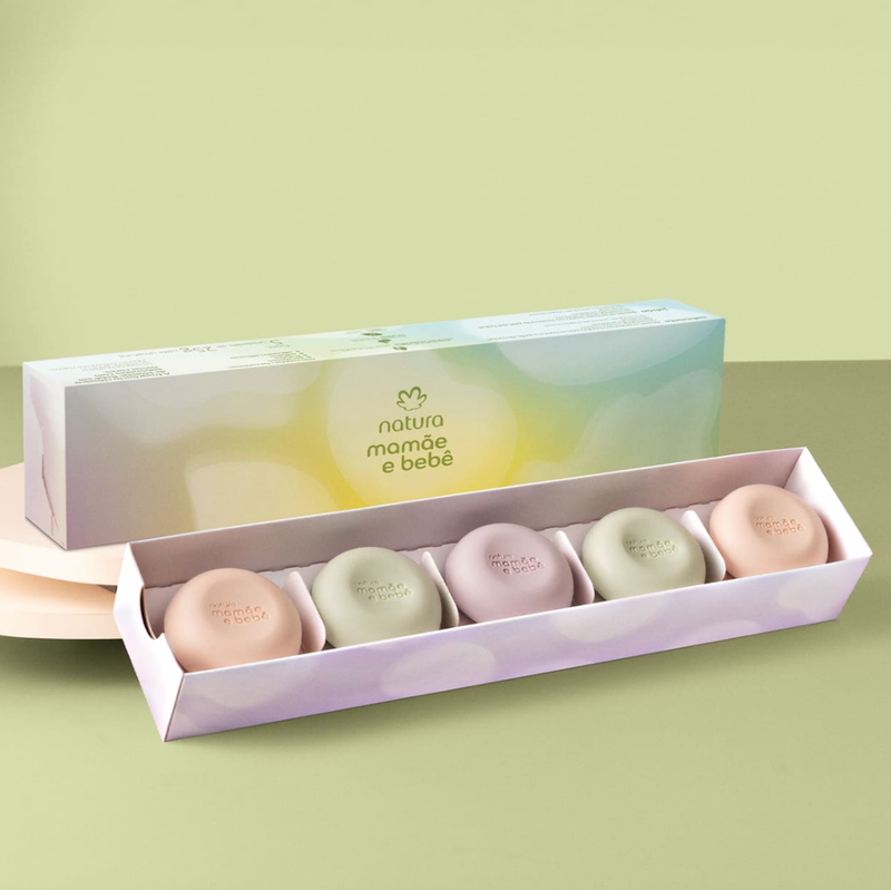 Natura Mamae e Bebe Minissabonetes em Barra Sortidos 5 unidades