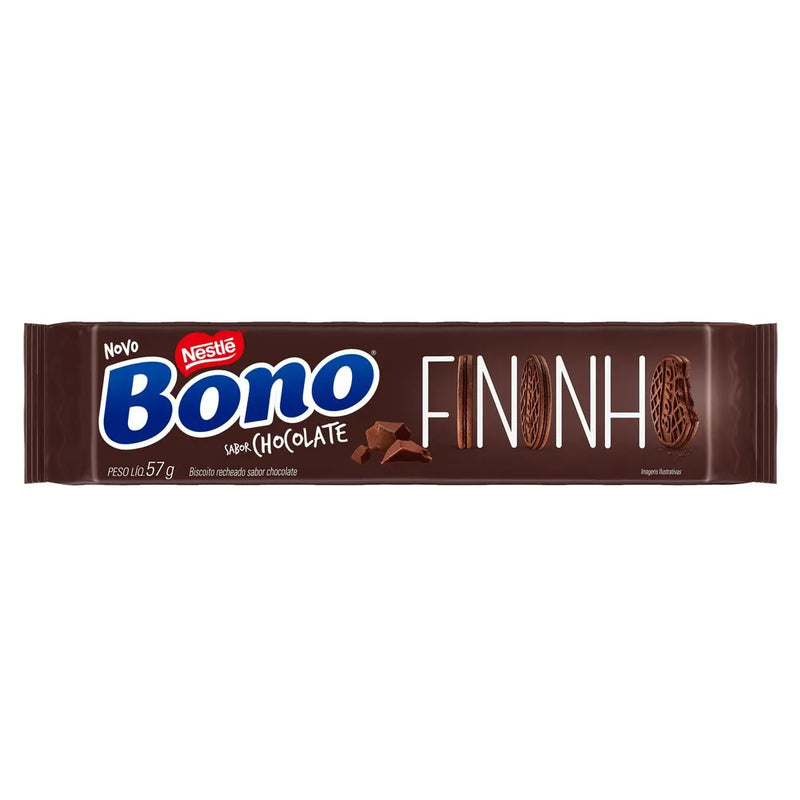 Nestle Bono Biscoito Fininho Recheado Chocolate 57g