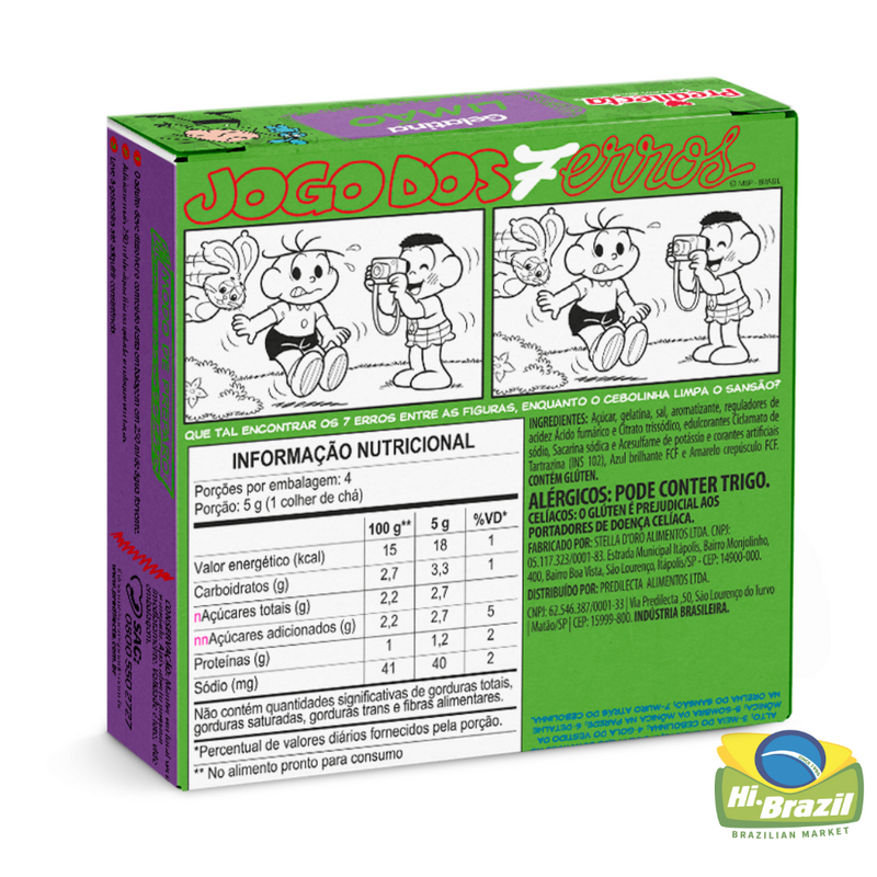 Favorite Turma da Monica Lemon Gelatin 20g