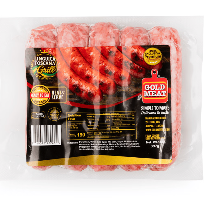 Gold Meat Linguica Toscana Grill 454g