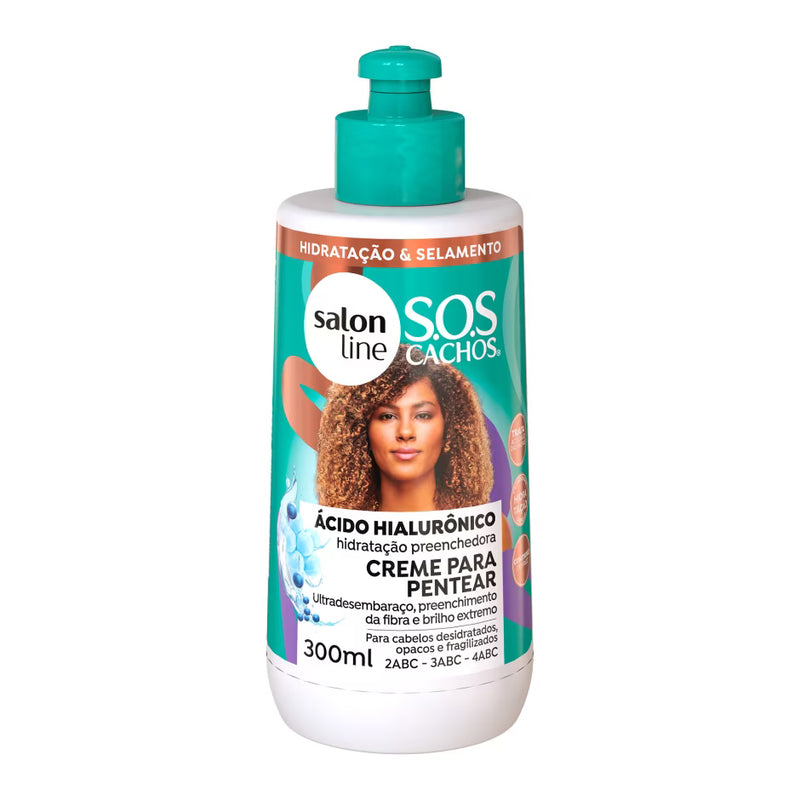 Salon Line SOS Cachos Acido Hialuronico Creme para Pentear 300ml
