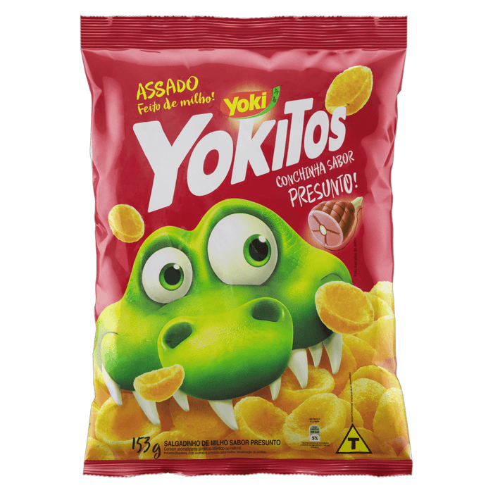 Yoki Yokitos Salgadinho Conchinha sabor Presunto 153g