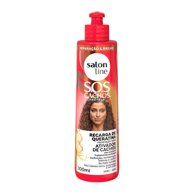 Salon Line SOS Cachos Recarga de Queratina Reparacao Total 300ml