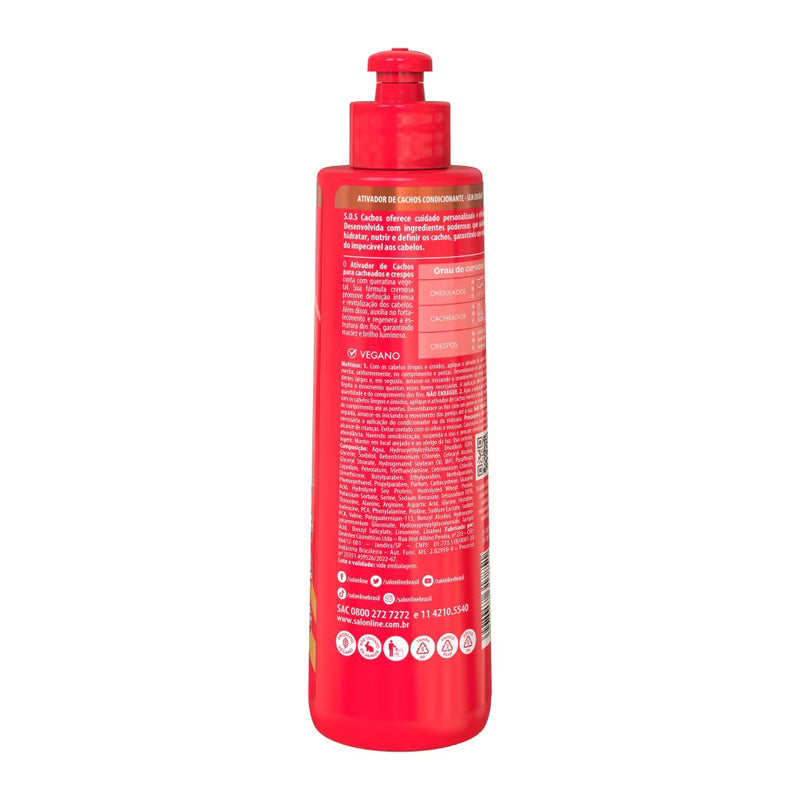 Salon Line SOS Cachos Recarga de Queratina Reparacao Total 300ml