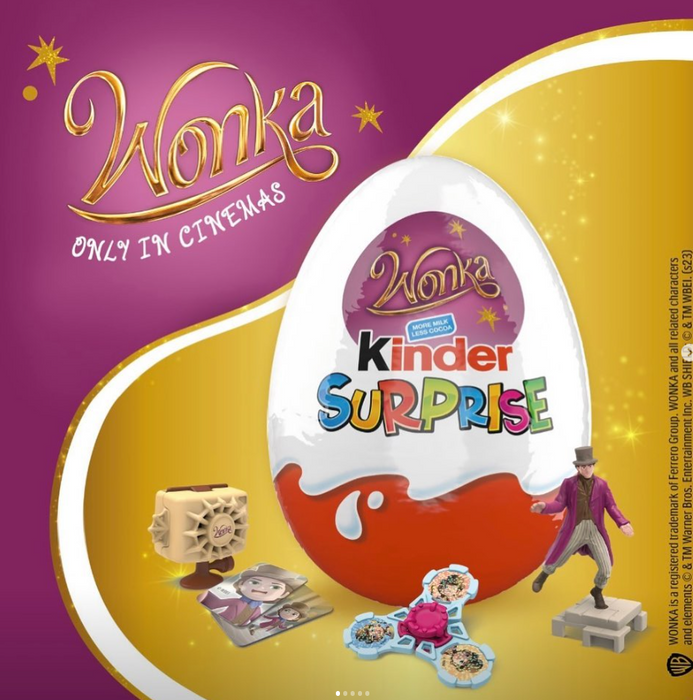 Kinder Ovo Surpresa Wonka 20g  - Kinder Surprise