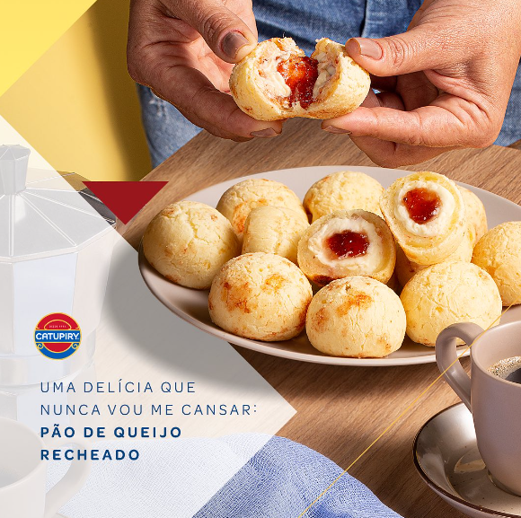 Pao de Queijo Recheado com Catupiry e Goiabada 300g
