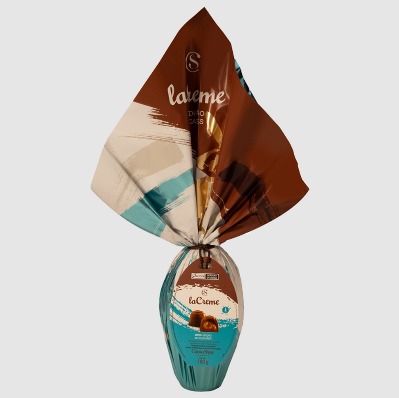 Cacau Show Ovo de PÃƒÂ¡scoa laCreme ao Leite Zero AdiÃƒÂ§ÃƒÂ£o de AÃƒÂ§ÃƒÂºcar 180g