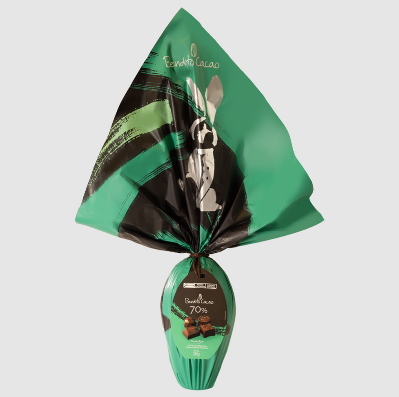 Cacau Show Ovo de PÃƒÂ¡scoa Bendito Cacao Chocolate 70% 348g
